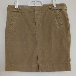 Vtg American Eagle Outfitters Tan Corduroy Suede Like Skirt - Size 4